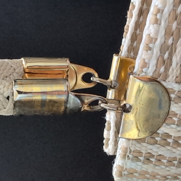 VGT, Fiona Italian Straw Woven Women's Handbag with Rope Handles. - Picture 8 of 16